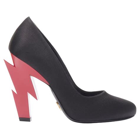 prada lightning heels|black prada heels.